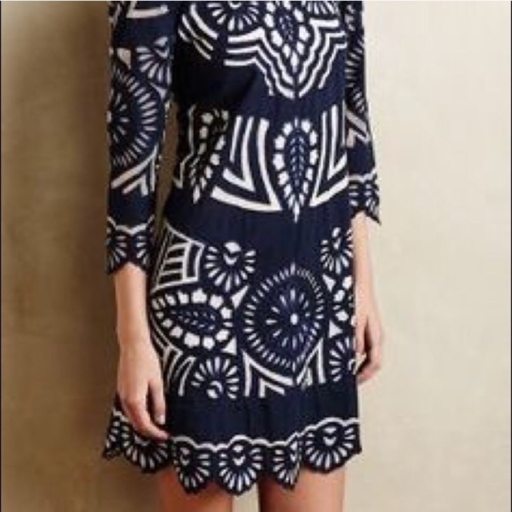 Anthropologie Kas New York Navy Dress